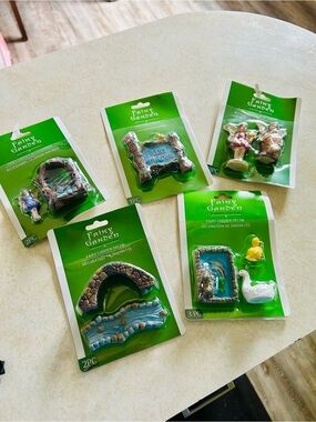 Fairy Garden Miniature Figurine Set - Assorted Pieces